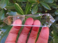 4 Sided VOGEL Style Natural Clear QUARTZ CRYSTAL DT POINT Healing 72.6g