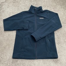 Columbia Steens Mountain Fleece Jacket Boys Youth Large Blue Full Zip Outdoor