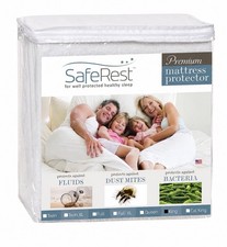 NEW SafeRest King Waterproof Mattress Protector Deep Pocket Fitted Breathable