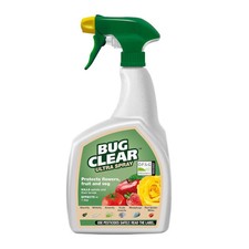 BugClear Ultra Organic Bug Killer Spray For Fruit Veg Flowers Ready To Use 800ml