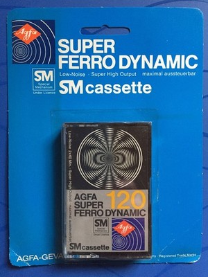 AGFA Super Ferro Dynamic 120 Germany Cassette OVP