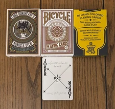 Kings Wild Playing Cards Bundle Scarlett Crayon Lord Dundeary's Signed