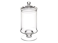 Biscottiera Potiche Aus Transparentem Glas Mit Deckel, Varottohotellerie