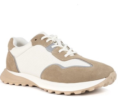 La Conte Herren Beige Leder Sneaker Freizeit LAC3969-20310