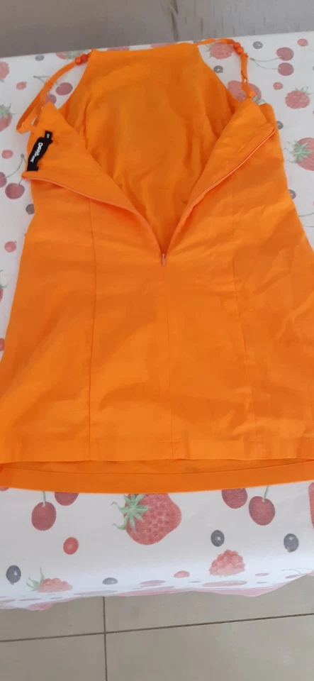 Vestito Desigual Arancione "Desigual Mirna" - Immagine 3 di 4