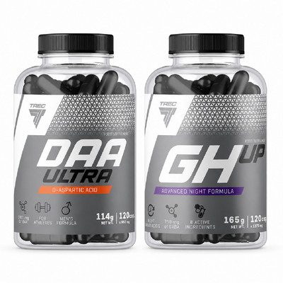DAA ULTRA + GH UP - Schneller Kraftzuwachs, Testosteron-Booster, Regeneration