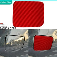 Red Carbon Fiber Exterior Tank Fuel Gas Cap Cover For Nissan Altima Teana 13-18 Red Carbon Fiber Exterior Tank Fuel Gas Cap Cover For Nissan Altima Teana 13-18