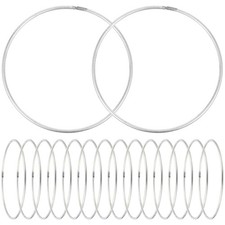 30 Pcs Metal Circles Metal Crafting Dream Catcher Woven Craft