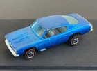 Vintage Hot Wheels Redline 1968 AWESOME Blue Custom Barracuda HK - Dark Int, NR!
