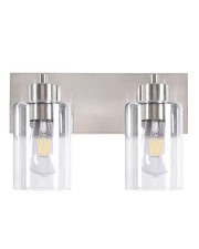 Bathroom Light Fixtures 2light Brushed Nickel Bathroom Vanity Light Modern Wall