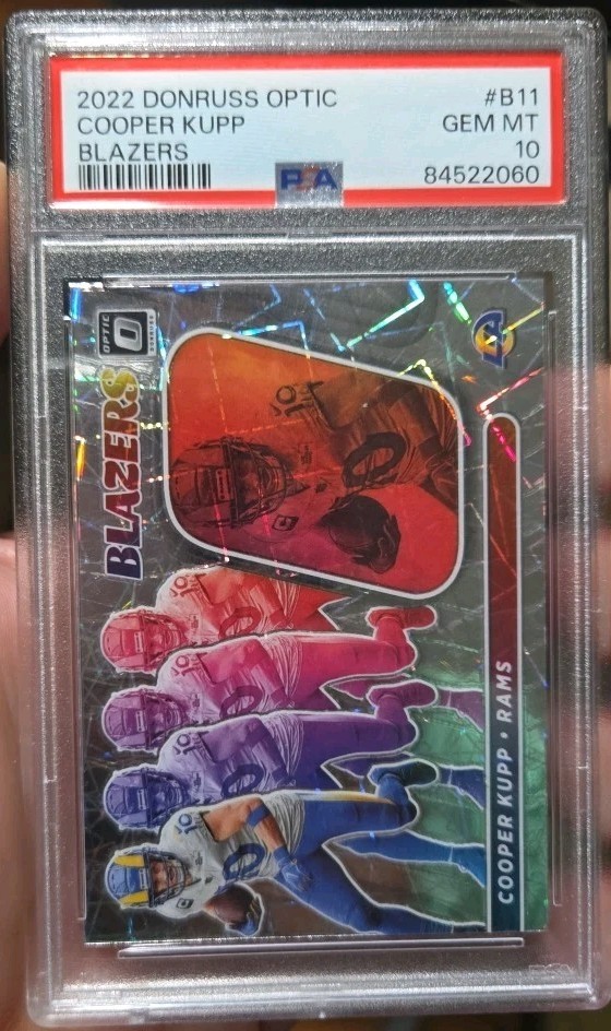 2022 Donruss Optic Cooper Kupp Blazers Prizm No.B-11 PSA GEM MT 10