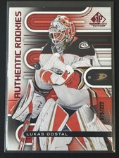 Lukas Dostal - Authentic Rookies 2022-23 SP Games Used Upper Deck Hockey Card