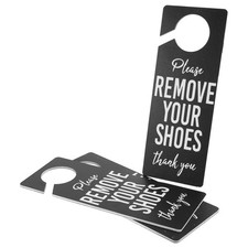 3 Pcs Please Take off Your Shoes and Hang Sign on The Door Funny Remove Large
