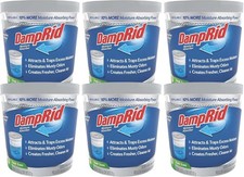 DampRid 6 Pack Refillable Moisture Absorbers 11oz Fresh Scent Dehumidifier