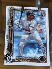 Justyn-Henry Malloy 2025 Topps Holiday #H31 RC - Detroit Tigers