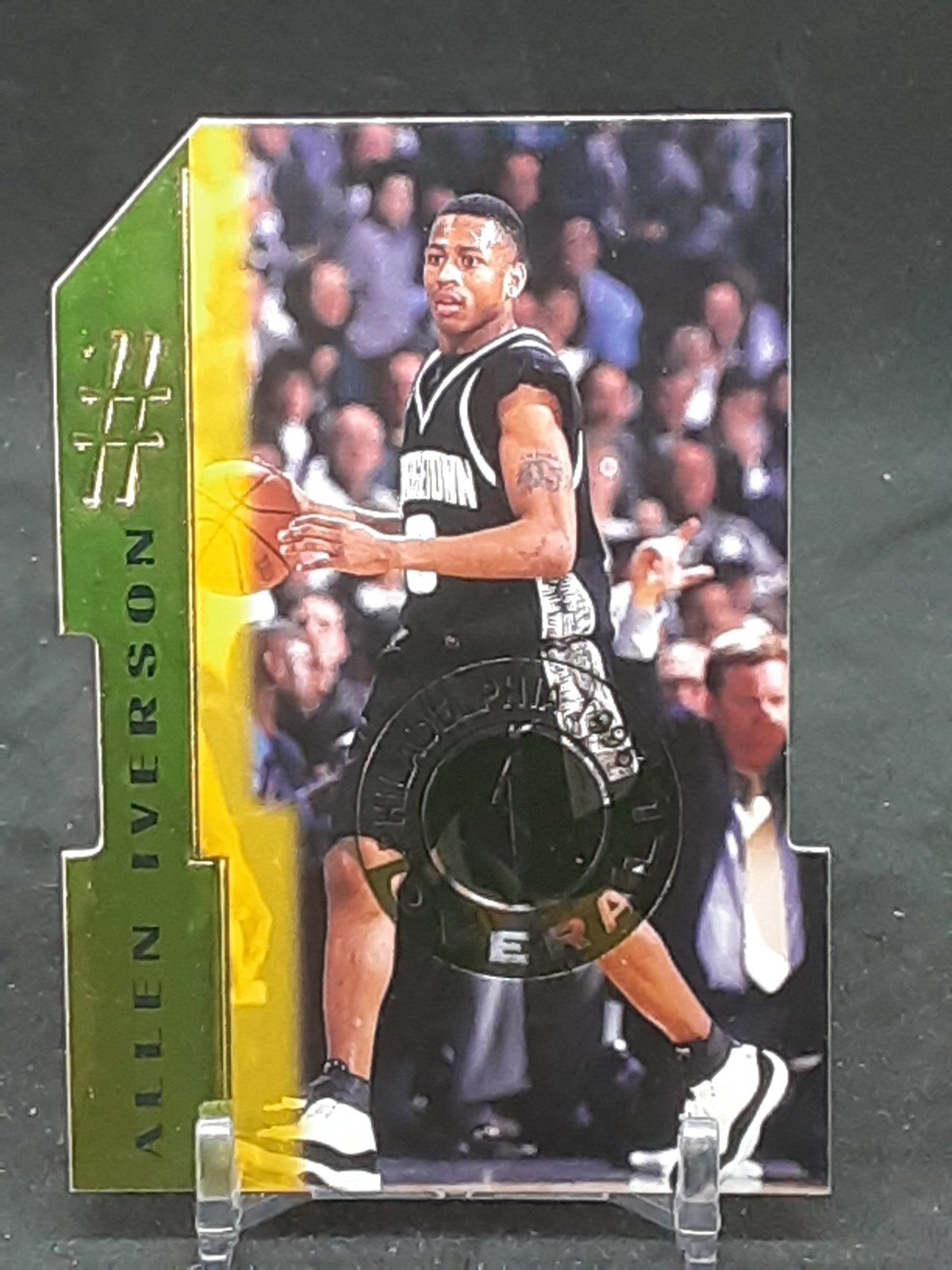 ALLEN IVERSON 1996-97 SCORE BOARD ROOKIES ROOKIE #1 DIE CUTS RC 76ERS QQ