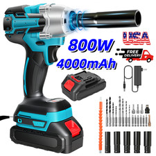 1000nm Cordless Impact Wrench Gun 12brushless High Power Driver W4ah Battery