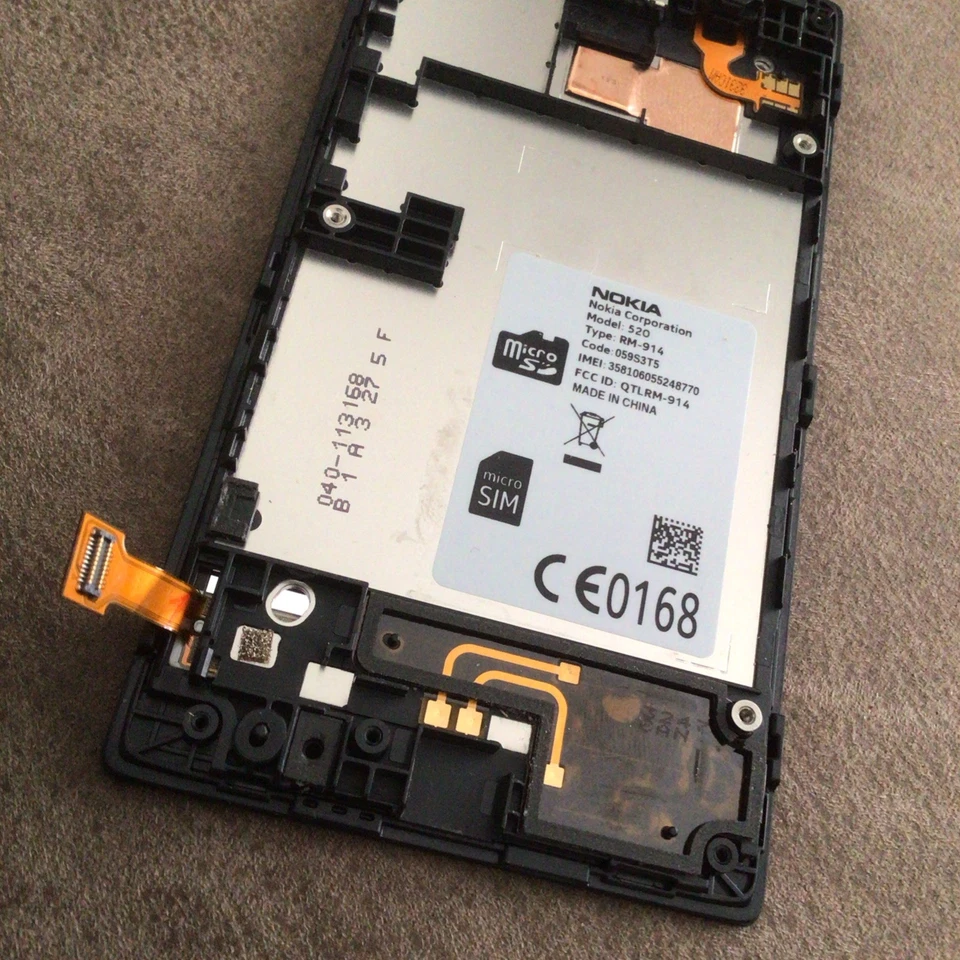 Pantalla LCD Original Nokia Lumia 520 Original con Digitalizador Conjunto Completo Foto 4 de 4