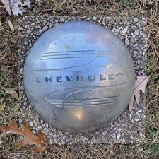 Vintage 1941-48 Chevrolet 10 Dog Dish Wheel Center Hubcap Cap Oem Man Cave