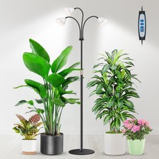 Grow Lights for Indoor Plants with Stand, 3-Head 78 LEDs Full Spectrum Floor ...