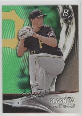 2016 Bowman Platinum Next Generation Prospects Green 47/99 Tyler Glasnow v9t