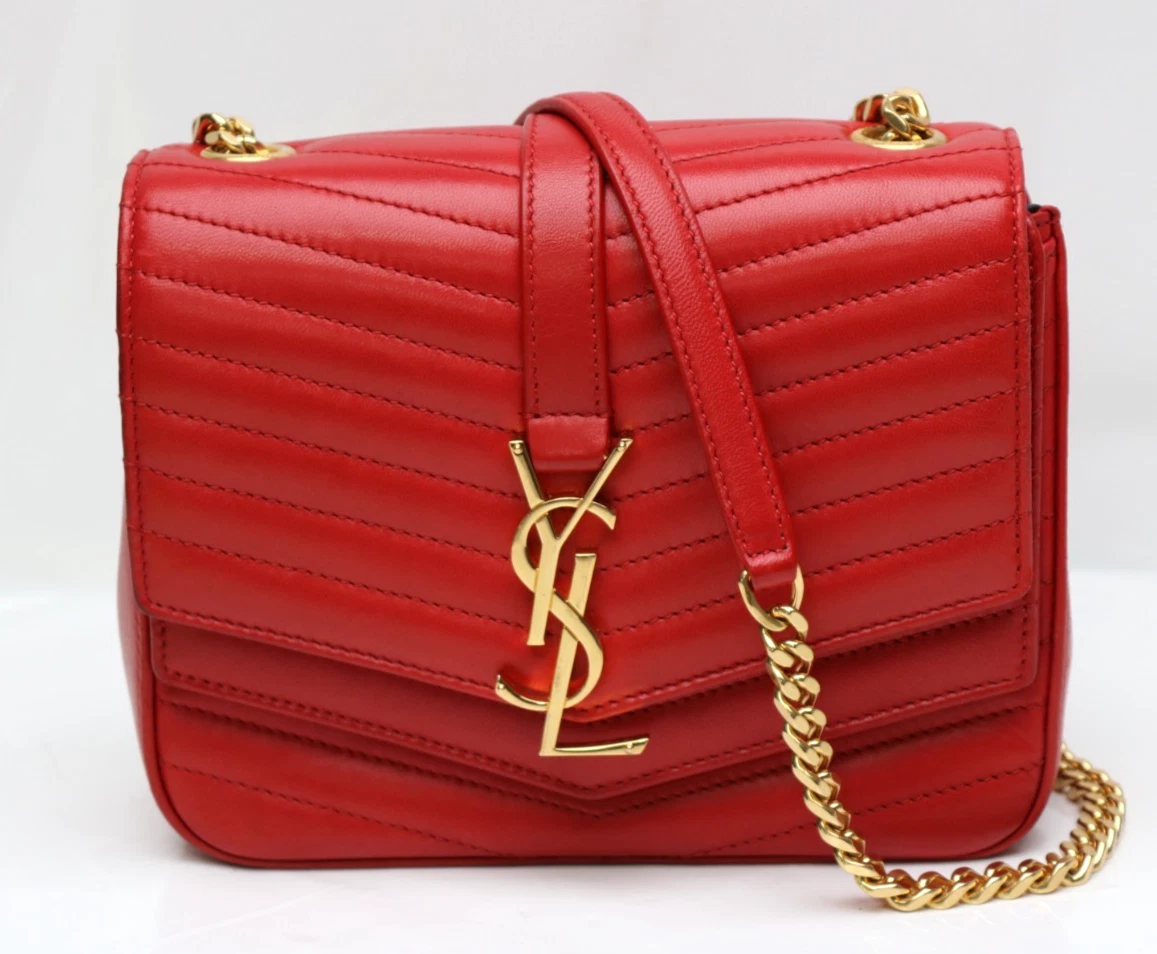 Saint Laurent Crossbody Red Bags & Handbags for Women for sale | eBay