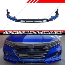 Yofer Still Night Pearl Blue Front Bumper Lip Splitter For 21-22 Honda Accord