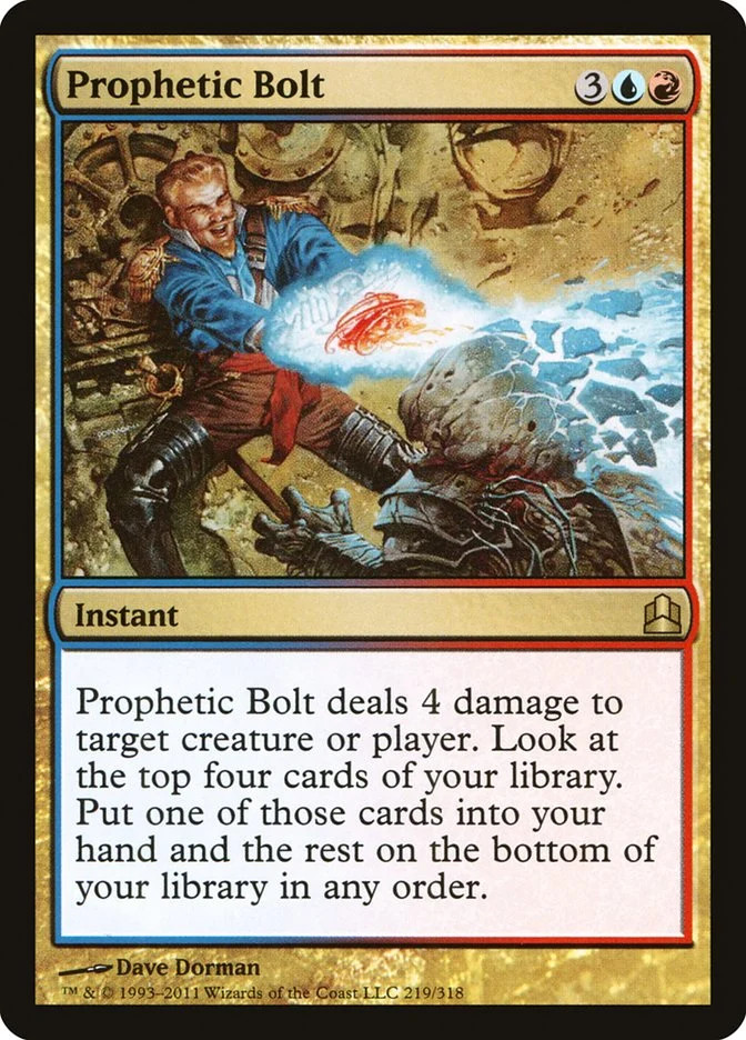 Prophetic Bolt [Commander 2011] Moderately Played