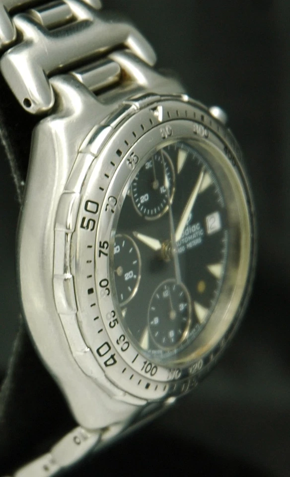 RELOJ ZODIAC Automático CRONÓGRAFO 100M Buzo 406.40.14 Punto Dorado Valjoux 7750 x Foto 4 de 4