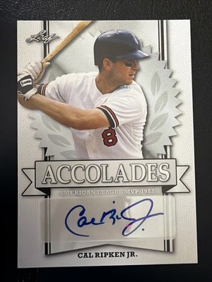 2017 Leaf Accolades Cal Ripken jr Auto