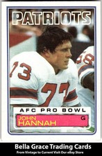 1983 Topps #330 John Hannah New England Patriots NFL Football