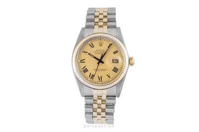 Rolex Datejust 36 Buckley Dial Oyster Perpetual Stahl Gold Automatik Ref. 16013