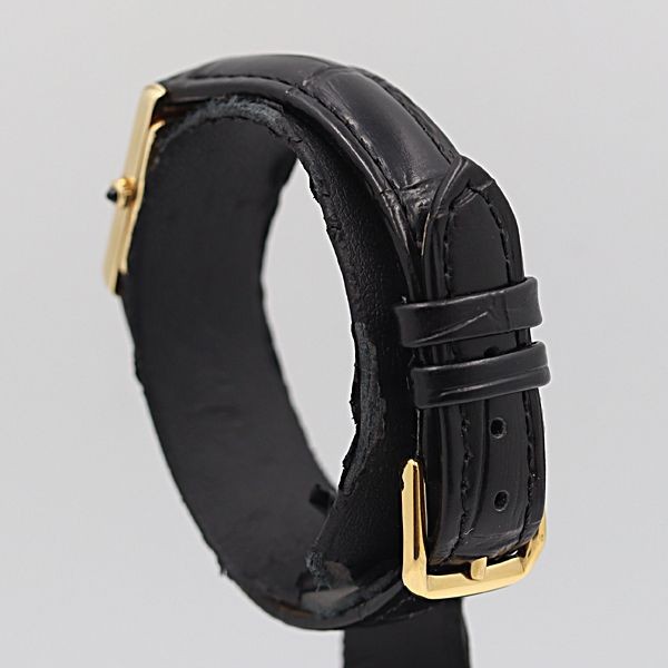 Seiko 2P20 6210 Quartz Yellow Dial 18K Gold Rectangular