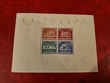 DR OSTROPA 1935/2000, sch&ouml;ner Faksimile Block zur  Ausstellung "OSTROPA",