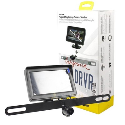 4.3'' Monitor Back Up Camera System with Mountable License Frame D4TFCAMK Scosche
