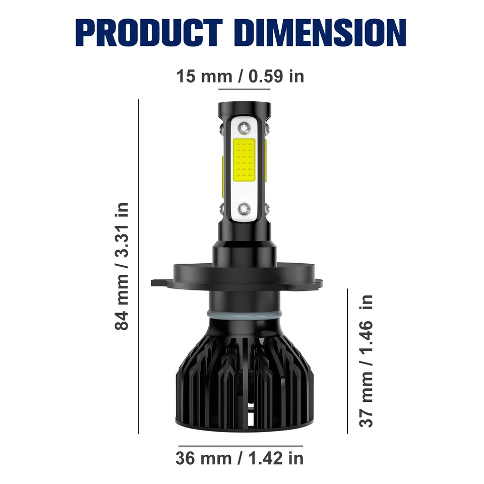 Faro LED H4 9003 6000K bombillas para Can-Am Spyder ST-S SM5 2013 2014 2015 Foto 3 de 4