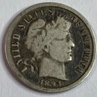 1893-S Barber Silver Dime Rare Key Date- 90% Silver Coin