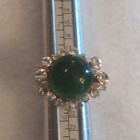 Large Green Rhinestone Cocktail Ring — photo 1