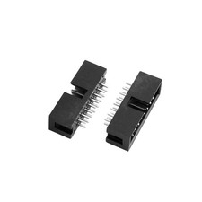 24 Pcs 2x8 16-Pin 2.54mm Pitch Straight Box Header Connector,IDC Male Sockets