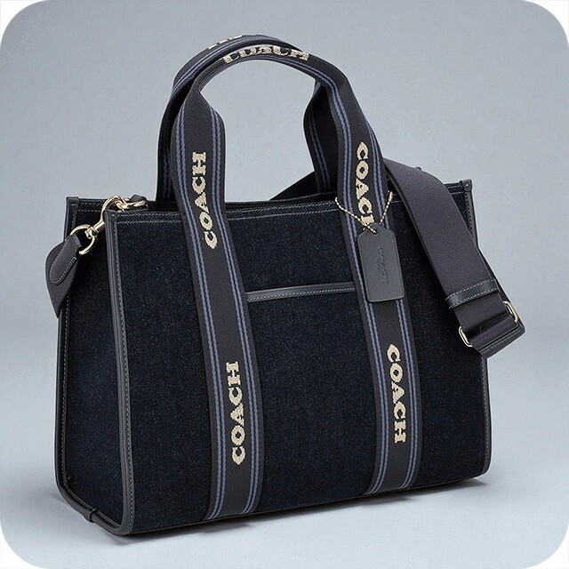 COACH Tote Bag 2way Shoulder Bag Women's CCL68 IML6L Navy Lightweight Handheld