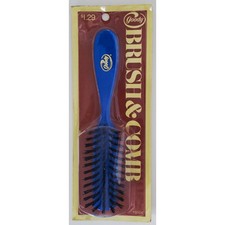 VINTAGE NEW 1975 9104 Goody Blue Brush Comb Set Round Handle