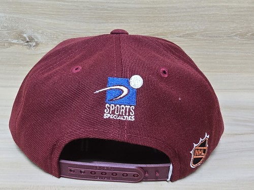 Vtg 90's Sports Specialties Colorado Avalanche The Grid Snapback Hat Cap NWT - Picture 3 of 7