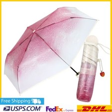 Tabi suru Kissa x Wpc. Folding Vinyl Umbrella Pink Cream Soda Design NEW