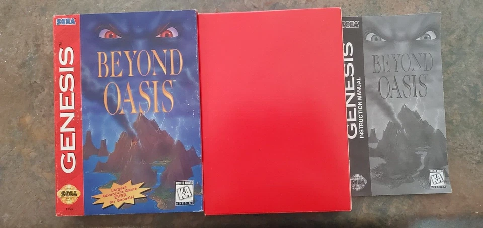 Beyond Oasis NTSC (US/Canada) 1995 Sega Genesis - Complete - Image 3 of 4