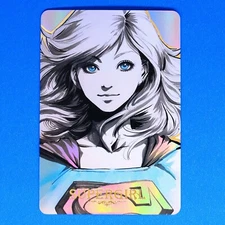 Supergirl Rainbow Foil Holographic Character Art Trading Card D Superman