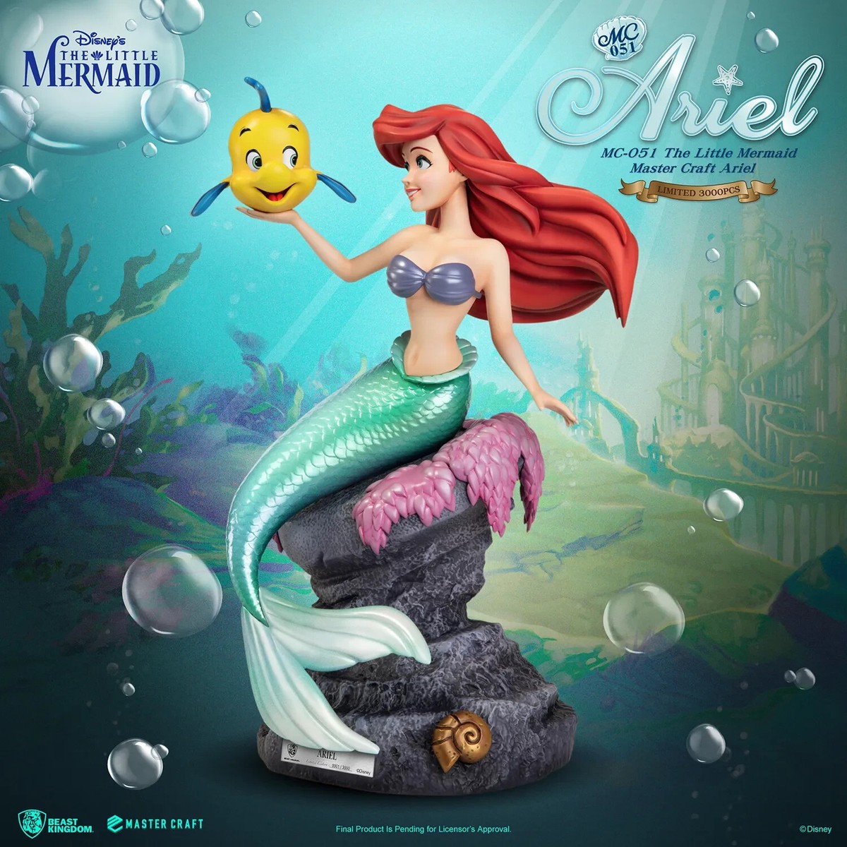 ディズニー　リトルマーメイド　マスタークラフト　フィギュア MC-051 Beast-Kingdom USA | MC-051 The Little Mermaid Master Craft Ariel