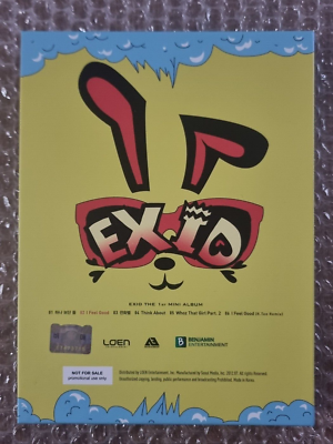 EXID Promo Sticker HIPPITY HOP-EXID Album Autographed Hand Signed