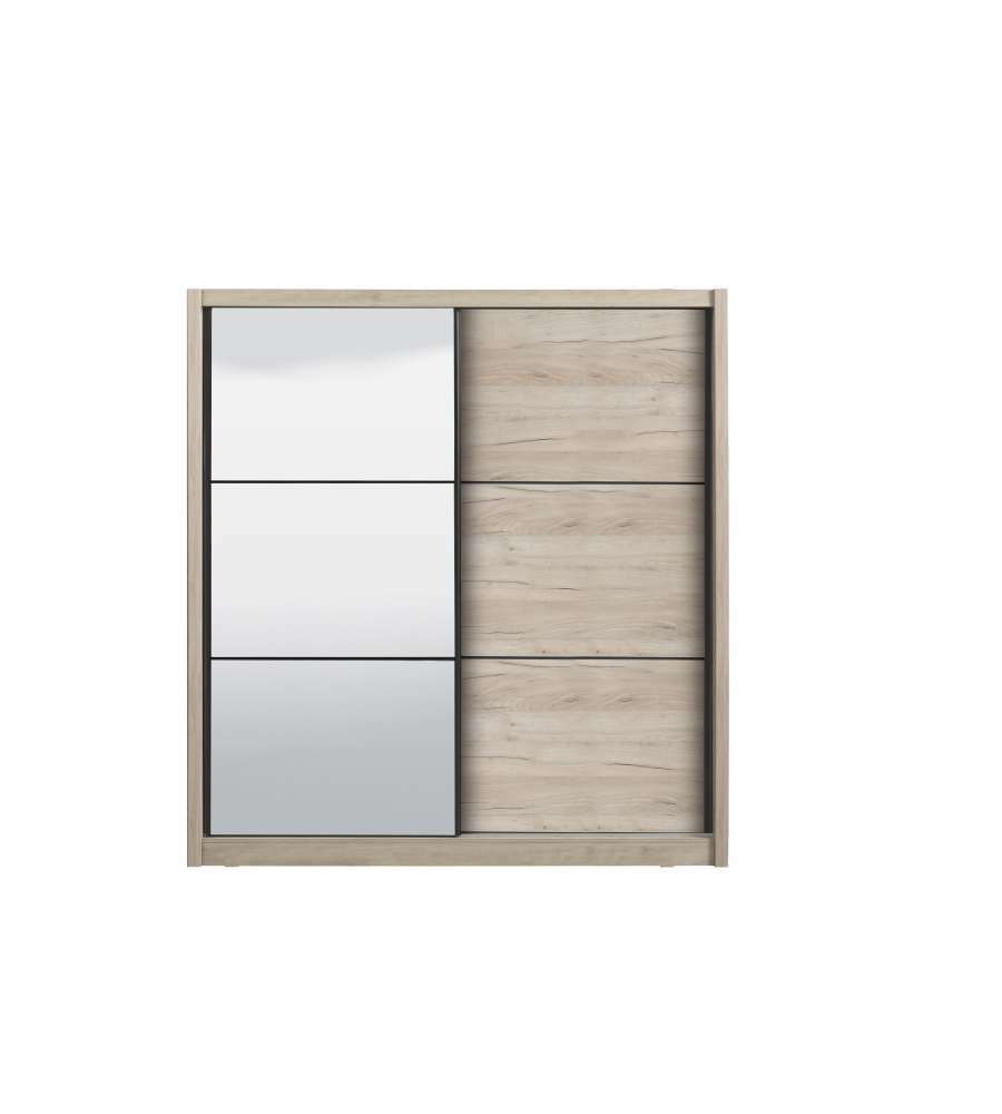 ARMADIO "MADRID" 2 ANTE SCORREVOLI CON SPECCHIO, 212X61X215 CM