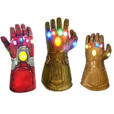 Kids Adult Thanos Iran Man Gloves Gauntlet Infinity Avengers Glove Led  Light | eBay.de