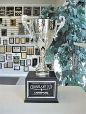 GOLF 16 YEAR PERPETUAL AWARD SILVER METAL CUP AWARD TROPHY ELEGANT J-MCJ3S #